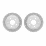 R1 Concepts 16-25 Honda Civic Rear Drilled & Slotted Carbon Coated Brake Rotor Set by R1 Concepts RNC-WBPN1-59045
