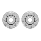 R1 Concepts 03-11 Cadillac BLS Front Drilled & Slotted Carbon Coated Brake Rotor Set by R1 Concepts RNC-WBPN1-65002
