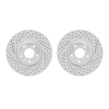 R1 Concepts 03-23 Infiniti EX37 Front Drilled & Slotted Carbon Coated Brake Rotor Set by R1 Concepts RNC-WBPN1-67001