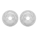 R1 Concepts 05-24 Infiniti EX37 Rear Drilled & Slotted Carbon Coated Brake Rotor Set by R1 Concepts RNC-WBPN1-67043