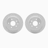 R1 Concepts 02-24 Nissan Altima Rear Drilled & Slotted Carbon Coated Brake Rotor Set by R1 Concepts RNC-WBPN1-67052