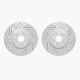 R1 Concepts 08-24 Infiniti M35h Front Drilled & Slotted Carbon Coated Brake Rotor Set by R1 Concepts RNC-WBPN1-68001