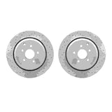 R1 Concepts 09-24 Infiniti Q50 Rear Drilled & Slotted Carbon Coated Brake Rotor Set by R1 Concepts RNC-WBPN1-68007