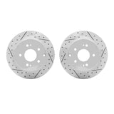 R1 Concepts 06-12 Mitsubishi Eclipse Rear Drilled & Slotted Carbon Coated Brake Rotor Set by R1 Concepts RNC-WBPN1-72023