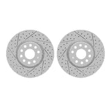 R1 Concepts 05-25 Audi Q2 Front Drilled & Slotted Carbon Coated Brake Rotor Set by R1 Concepts RNC-WBPN1-74001