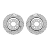 R1 Concepts 06-25 Audi RS3 Rear Drilled & Slotted Carbon Coated Brake Rotor Set by R1 Concepts RNC-WBPN1-74024