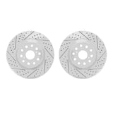R1 Concepts 07-23 Lexus LS460 Front Drilled & Slotted Carbon Coated Brake Rotor Set by R1 Concepts RNC-WBPN1-75012