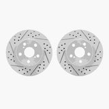R1 Concepts 10-17 Lexus CT200h Front Drilled & Slotted Carbon Coated Brake Rotor Set by R1 Concepts RNC-WBPN1-76001