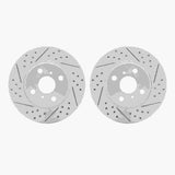 R1 Concepts 06-19 ScIon iQ Front Drilled & Slotted Carbon Coated Brake Rotor Set by R1 Concepts RNC-WBPN1-76017