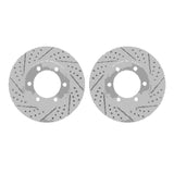 R1 Concepts 00-07 Toyota Tundra Front Drilled & Slotted Carbon Coated Brake Rotor Set by R1 Concepts RNC-WBPN1-76033