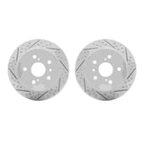 R1 Concepts 12-18 Lexus ES350 Rear Drilled & Slotted Carbon Coated Brake Rotor Set by R1 Concepts RNC-WBPN1-76043