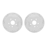 R1 Concepts 10-20 Lexus RX350 Rear Drilled & Slotted Carbon Coated Brake Rotor Set by R1 Concepts RNC-WBPN1-76052