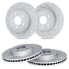 R1 Concepts 16-25 Mazda CX-5 Front & Rear Drilled & Slotted Carbon Coated Brake Rotor Set