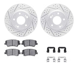 R1 Concepts 12-16 Hyundai Elantra GT Front Drill/Slot Carbon Coated Rotor Set w/Optimum Pads by R1 Concepts RNC-WBUH1-03057
