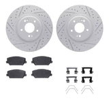 R1 Concepts 19-22 Hyundai Veloster N Front Drill/Slot Carbon Coated Rotor Set w/Optimum Pads by R1 Concepts RNC-WBUH1-03284