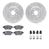 R1 Concepts 12-19 Fiat 500 Front Drill/Slot Carbon Coated Rotor Set w/Optimum Pads by R1 Concepts RNC-WBUH1-07003