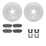 R1 Concepts 10-25 ScIon FR-S Rear Drill/Slot Carbon Coated Rotor Set w/Optimum Pads by R1 Concepts RNC-WBUH1-13016