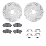 R1 Concepts 01-01 Subaru Outback Front Drill/Slot Carbon Coated Rotor Set w/Optimum Pads by R1 Concepts RNC-WBUH1-13026