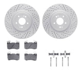 R1 Concepts 18-22 Kia Stinger Front Drill/Slot Carbon Coated Rotor Set w/Optimum Pads by R1 Concepts RNC-WBUH1-21032