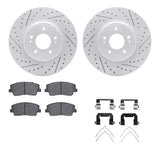 R1 Concepts 18-23 Genesis G70 Front Drill/Slot Carbon Coated Rotor Set w/Optimum Pads by R1 Concepts RNC-WBUH1-21036