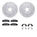 R1 Concepts 07-23 Chrysler 300 Front Drill/Slot Carbon Coated Rotor Set w/Optimum Pads by R1 Concepts RNC-WBUH1-39010
