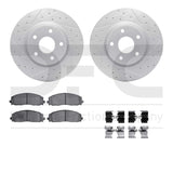R1 Concepts 12-25 Chrysler Grand CaraVan Front Drill/Slot Carbon Coated Rotor Set w/Optimum Pads by R1 Concepts RNC-WBUH1-40093