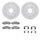 R1 Concepts 06-09 Chevrolet TrailBlazer Front Drill/Slot Carbon Coated Rotor Set w/Optimum Pads by R1 Concepts RNC-WBUH1-47057