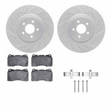 R1 Concepts 07-11 Ford Mustang Front Drill/Slot Carbon Coated Rotor Set w/Optimum Pads by R1 Concepts RNC-WBUH1-54042