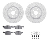 R1 Concepts 14-19 Ford Focus Front Drill/Slot Carbon Coated Rotor Set w/Optimum Pads by R1 Concepts RNC-WBUH1-54226