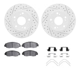 R1 Concepts 06-11 Honda Civic Front Drill/Slot Carbon Coated Rotor Set w/Optimum Pads by R1 Concepts RNC-WBUH1-59031