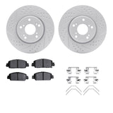 R1 Concepts 13-22 Honda Accord Front Drill/Slot Carbon Coated Rotor Set w/Optimum Pads by R1 Concepts RNC-WBUH1-59044