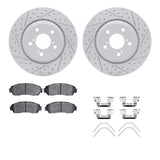 R1 Concepts 15-25 Honda Odyssey Front Drill/Slot Carbon Coated Rotor Set w/Optimum Pads by R1 Concepts RNC-WBUH1-59081