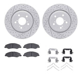 R1 Concepts 18-25 Honda Odyssey Front Drill/Slot Carbon Coated Rotor Set w/Optimum Pads by R1 Concepts RNC-WBUH1-59083