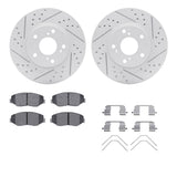 R1 Concepts 16-21 Honda Civic Front Drill/Slot Carbon Coated Rotor Set w/Optimum Pads by R1 Concepts RNC-WBUH1-59089
