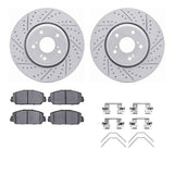 R1 Concepts 16-22 Acura ILX Front Drill/Slot Carbon Coated Rotor Set w/Optimum Pads by R1 Concepts RNC-WBUH1-59094