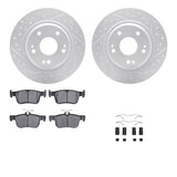 R1 Concepts 17-20 Honda Civic Rear Drill/Slot Carbon Coated Rotor Set w/Optimum Pads by R1 Concepts RNC-WBUH1-59106