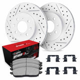 R1 Concepts 16-18 Smart Fortwo Front Drill/Slot Carbon Coated Rotor Set w/Optimum Pads by R1 Concepts RNC-WBUH1-63047