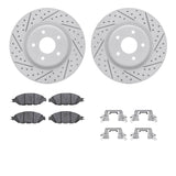 R1 Concepts 13-24 Infiniti QX60 Front Drill/Slot Carbon Coated Rotor Set w/Optimum Pads by R1 Concepts RNC-WBUH1-67125