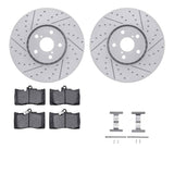 R1 Concepts 06-20 Lexus GS460 Front Drill/Slot Carbon Coated Rotor Set w/Optimum Pads by R1 Concepts RNC-WBUH1-75013