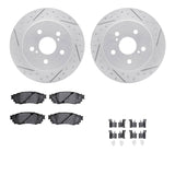 R1 Concepts 18-25 Lexus UX300h Rear Drill/Slot Carbon Coated Rotor Set w/Optimum Pads by R1 Concepts RNC-WBUH1-75035