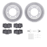 R1 Concepts 95-04 Toyota 4Runner Front Drill/Slot Carbon Coated Rotor Set w/Optimum Pads by R1 Concepts RNC-WBUH1-76076