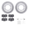 R1 Concepts 95-04 Toyota 4Runner Front Drill/Slot Carbon Coated Rotor Set w/Optimum Pads