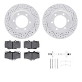 R1 Concepts 95-04 Toyota Tacoma Front Drill/Slot Carbon Coated Rotor Set w/Optimum Pads by R1 Concepts RNC-WBUH1-76077