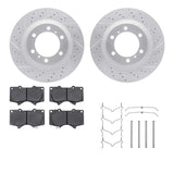 R1 Concepts 10-24 Lexus GX460 Front Drill/Slot Carbon Coated Rotor Set w/Optimum Pads by R1 Concepts RNC-WBUH1-76148
