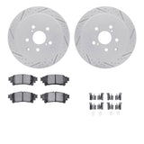 R1 Concepts 10-20 Lexus RX450h Rear Drill/Slot Carbon Coated Rotor Set w/Optimum Pads by R1 Concepts RNC-WBUH1-76167