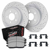 R1 Concepts 03-07 Jeep TJ Rear Drill/Slot Carbon Coated Rotor Set w/Off-Road/Tow Pads by R1 Concepts RNC-WBVH1-42027