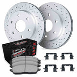 R1 Concepts 88-95 Toyota Pickup Front Drill/Slot Carbon Coated Rotor Set w/Off-Road/Tow Pads by R1 Concepts RNC-WBVH1-76003