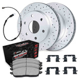 R1 Concepts 19-25 Cadillac Escalade Rear Drill/Slot Carbon Coated Rotor Set w/Off-Road/Tow Pads by R1 Concepts RNC-WBVS1-47002