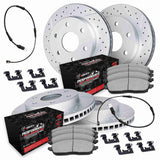 R1 Concepts 19-25 Cadillac Escalade ESV Front & Rear Drill/Slot Carbon Coated Rotor Set w/Off-Road/Tow Pads by R1 Concepts RNC-WBVS2-47001