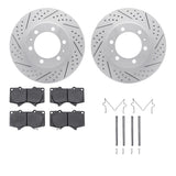R1 Concepts 03-23 Toyota FJ Cruiser Front Drill/Slot Carbon Coated Rotor Set w/Super Duty Pads by R1 Concepts RNC-WBXH1-76004